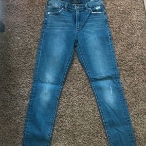 Lucky brand high waisted straight jean